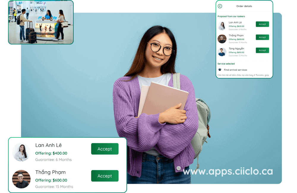 Book Arrival Services on Ciiclo